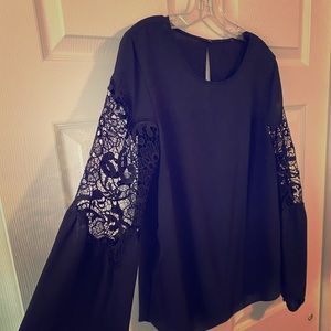 Banana Republic navy blouse size medium